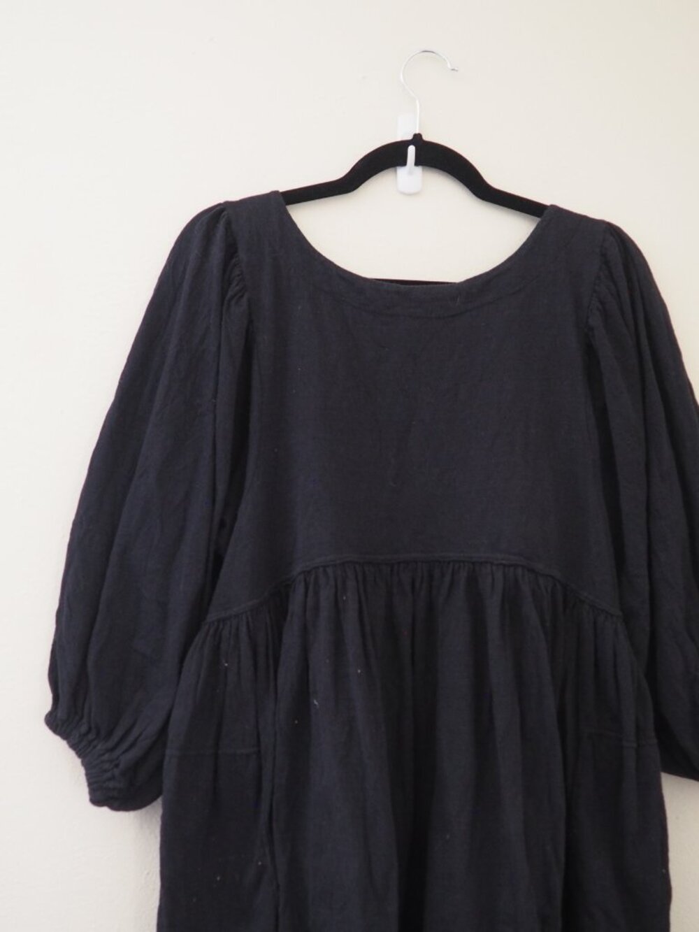 Free People Beach Get Obsessed Black Babydoll Dress sz S - Picture 6 of 9